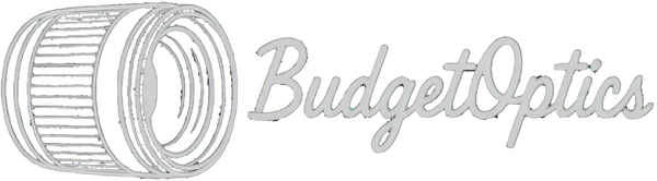 Logo of BudgetOptics with a white background